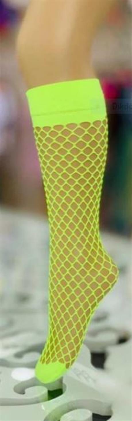 Kız Çocuk Kısa File Çorap Sarı 8 Yaş