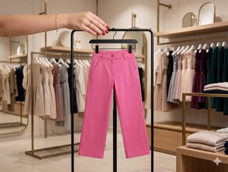 Kız Çocuk Pamuklu Rahat Kesim Pantalon