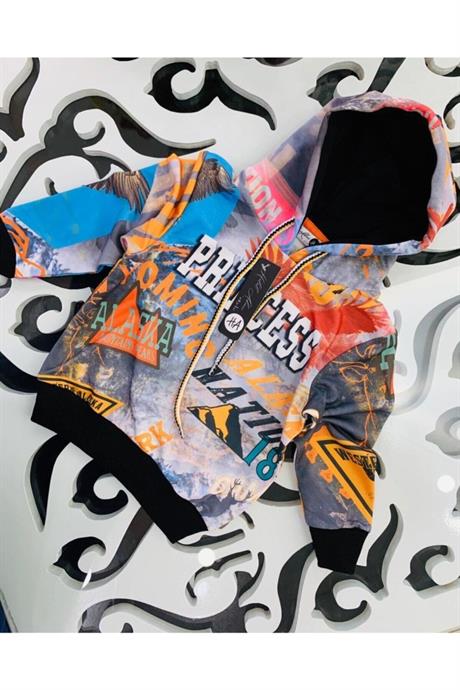 Kız Çocuk Princess Model Sweatshirt SİYAH 7-10 Yaş