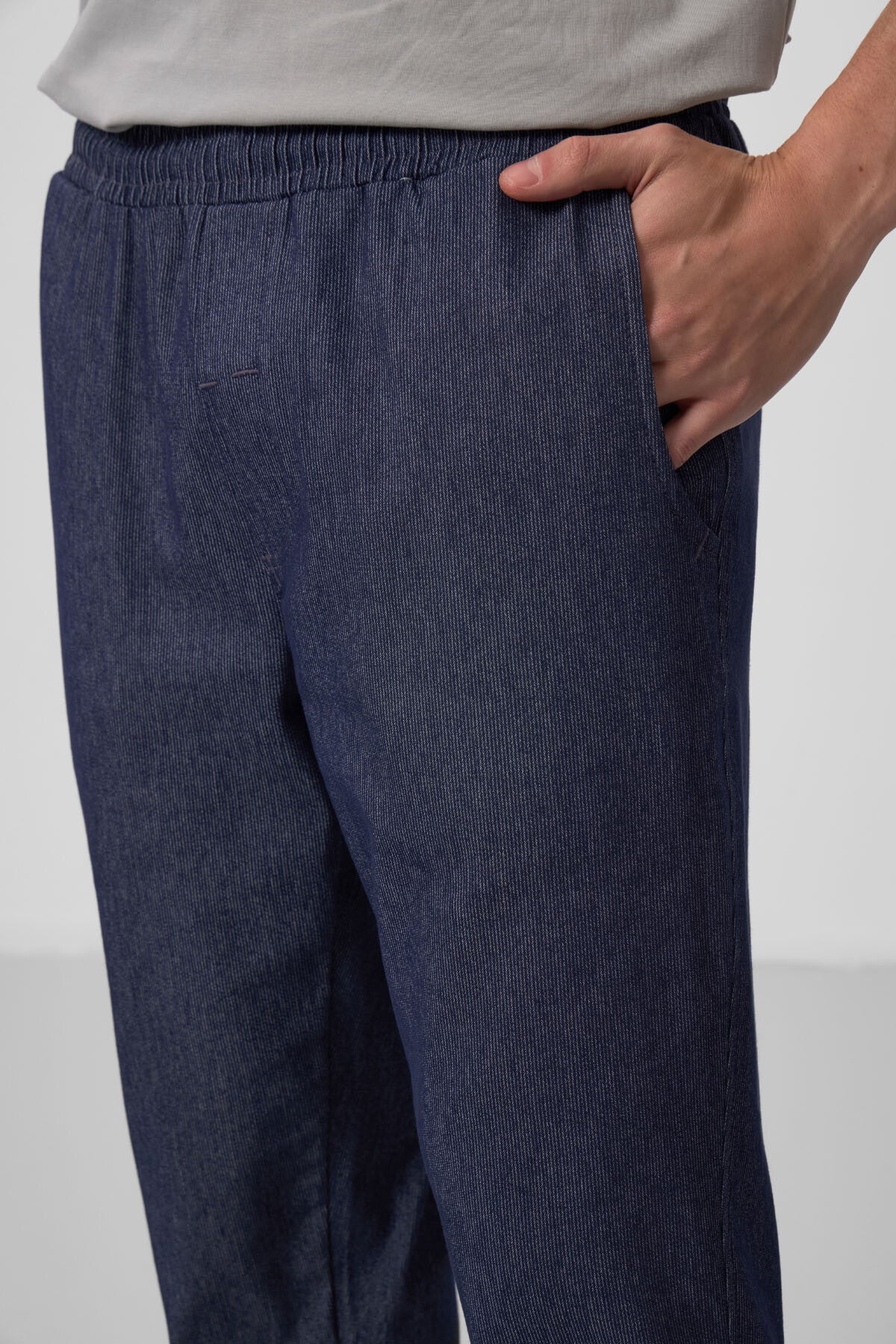 Kot Lacivert Standart Fit Dokuma Hafif Esnek Chino Erkek Pantolon - 82175