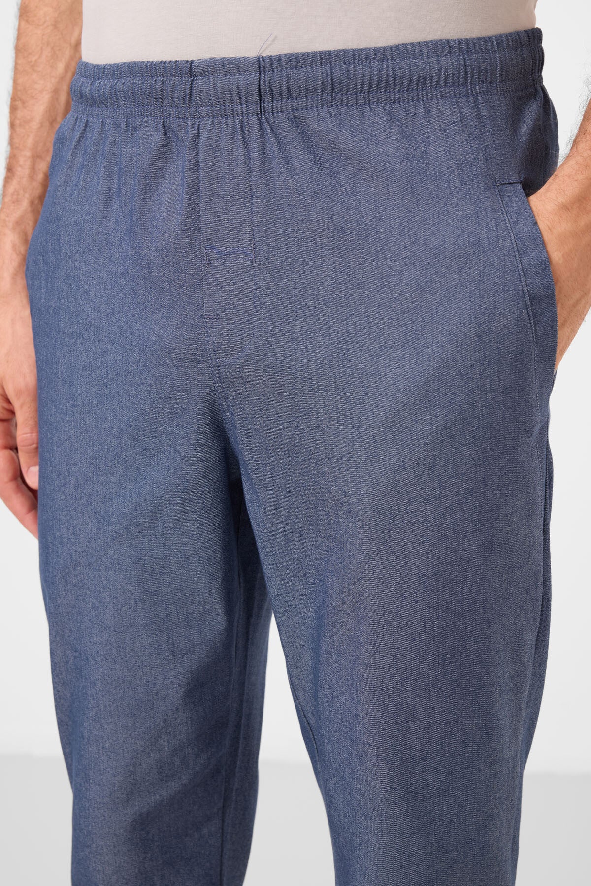 Kot Lacivert Standart Fit Dokuma Hafif Esnek Chino Erkek Pantolon - 82179