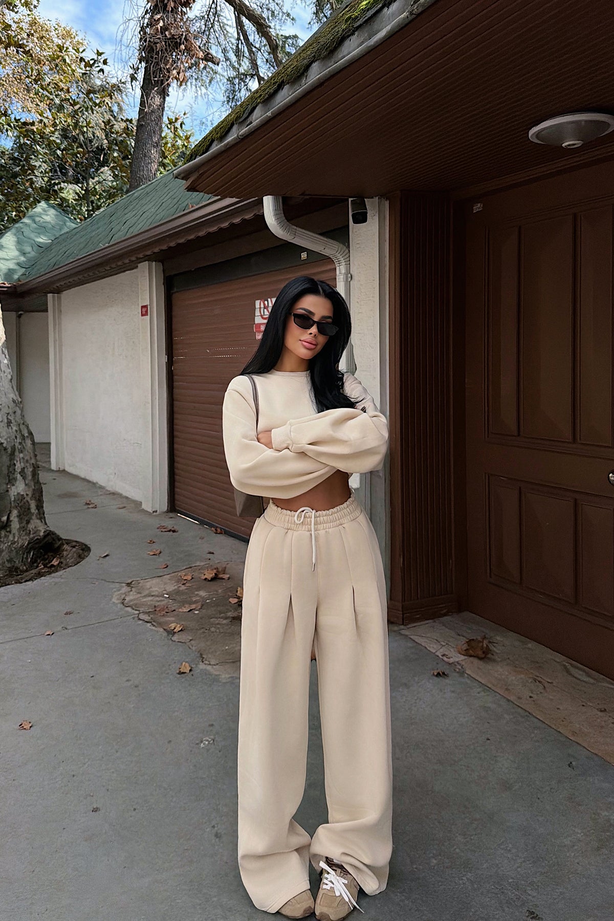 Krem Knox Eşofman Takımı ATE-3823