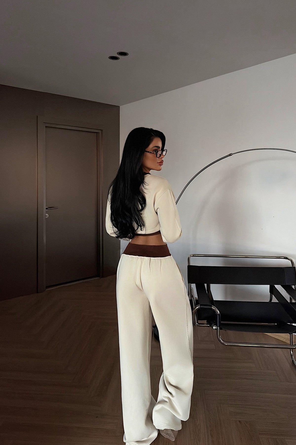 Krem Quill Eşofman Takımı ATE-4082