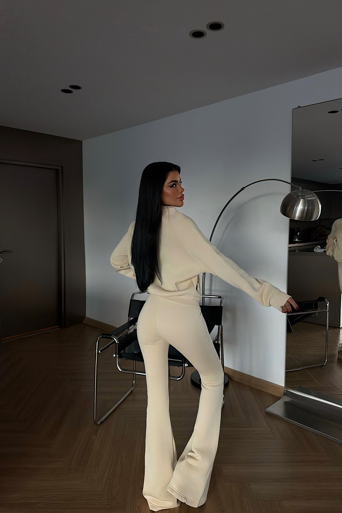 Krem Perdita Eşofman Takımı ATE-4286