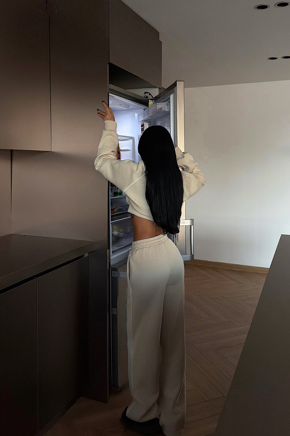 Krem Breathe Eşofman Takımı ATE-3846