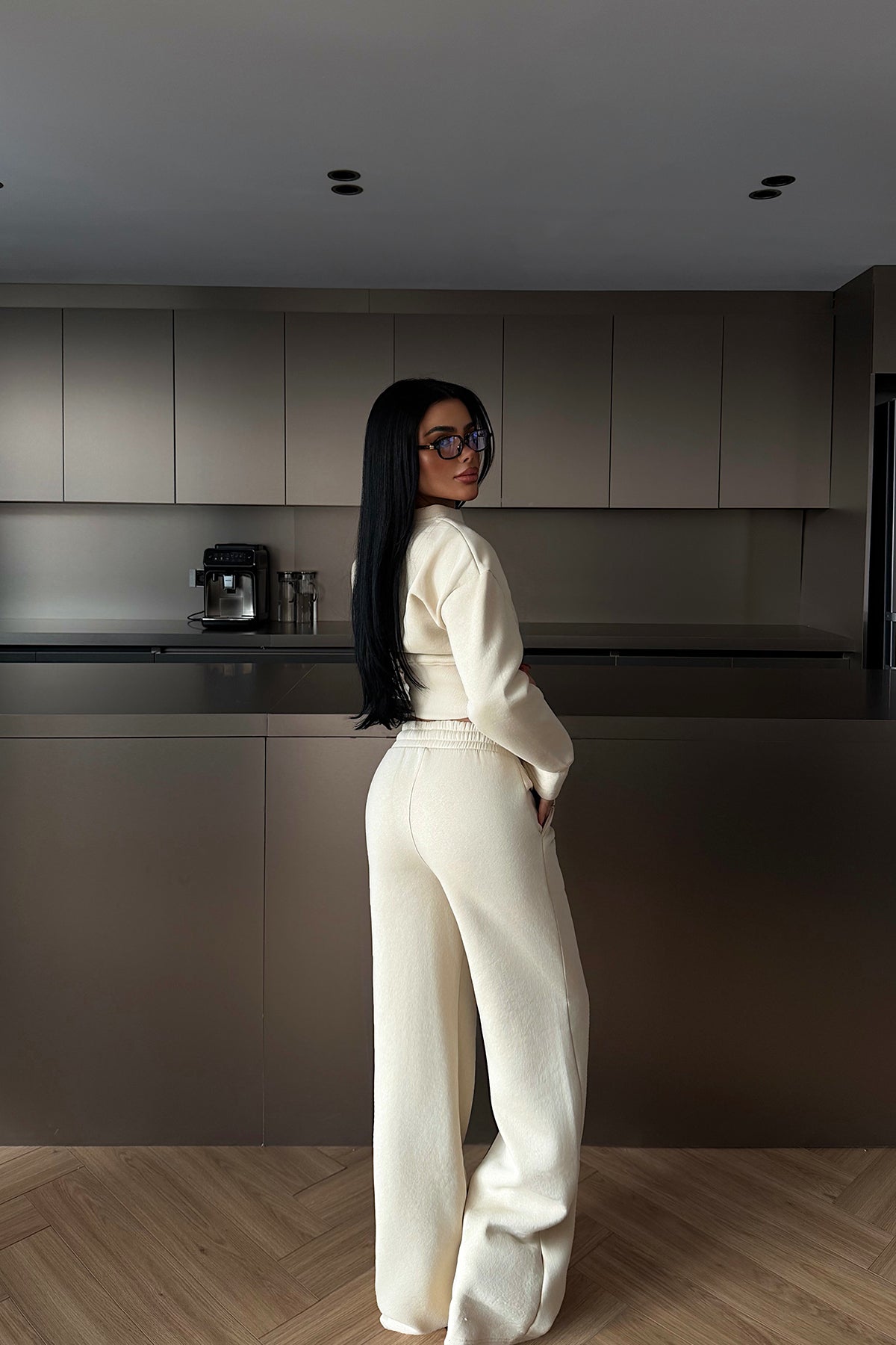 Krem Doutzen Eşofman Takımı ATE-4134