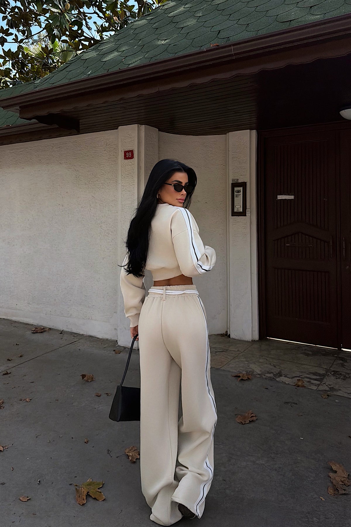 Krem Rinaldi Eşofman Takım ATE-3749