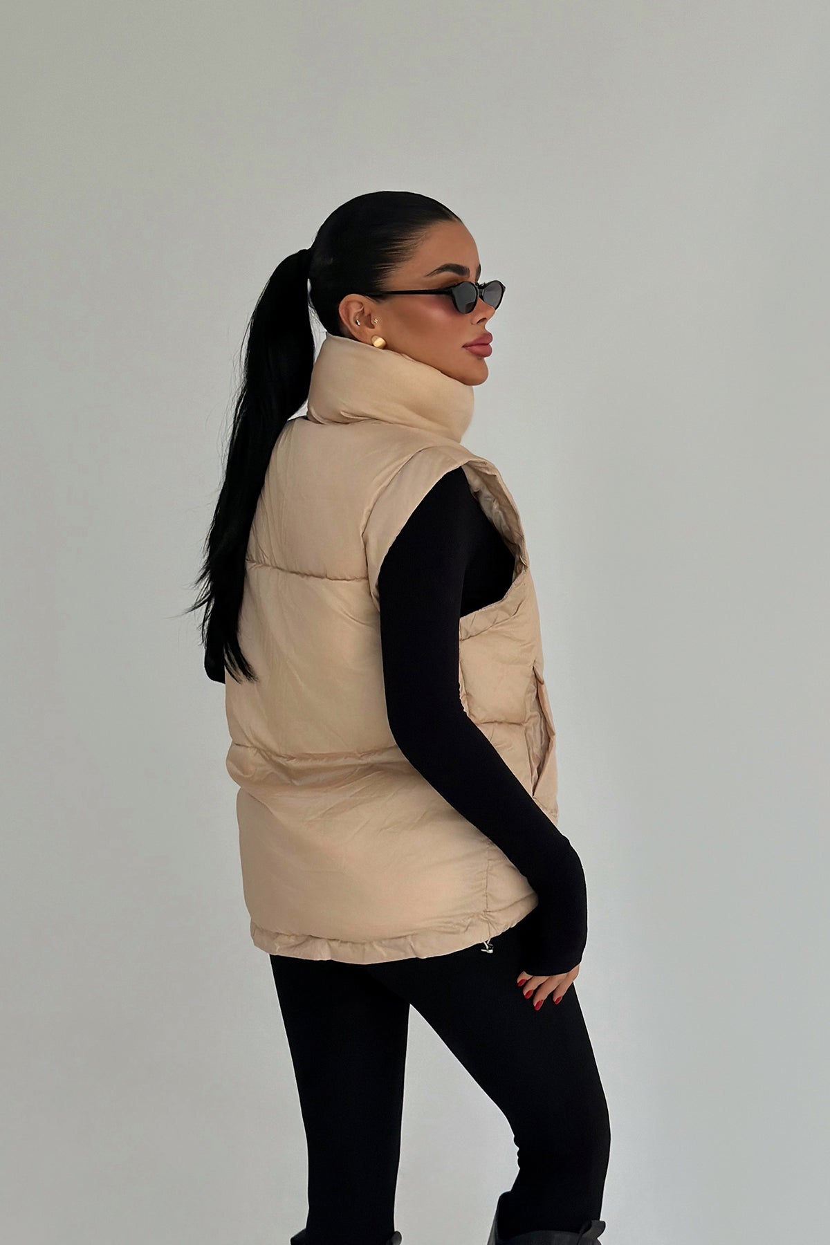 Krem Alpi Şişme Yelek ATE-3803