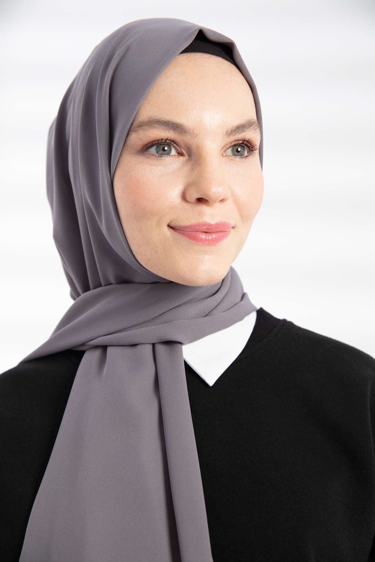 Krep Şal - Antrasit