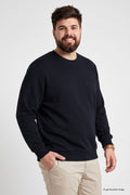 Lacivert Basic Büyük Beden Erkek Sweatshirt - 88126