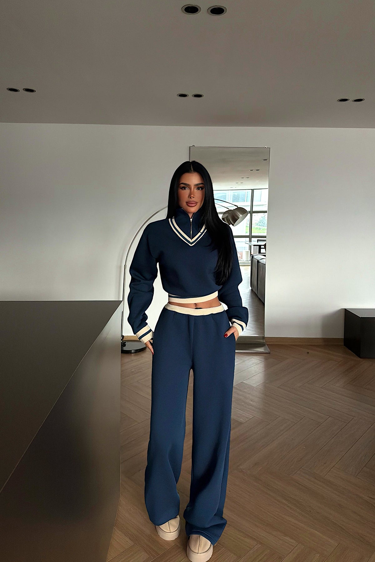 Lacivert Sonora Eşofman Takımı ATE-4360