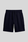 Navy Relaxed Fit Drawstring Pocket Detailed Plus Size Men's Shorts - 81297