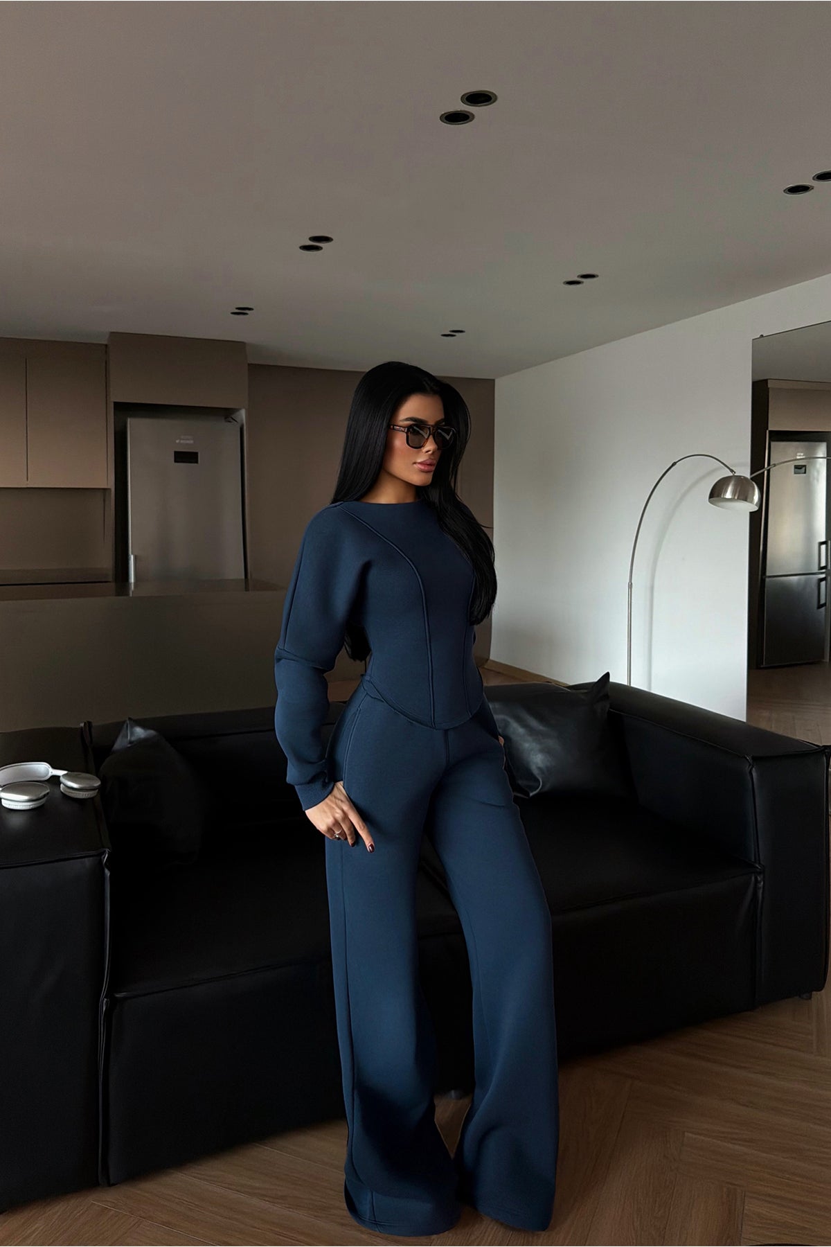 Lacivert Oska Eşofman Takımı ATE-4105