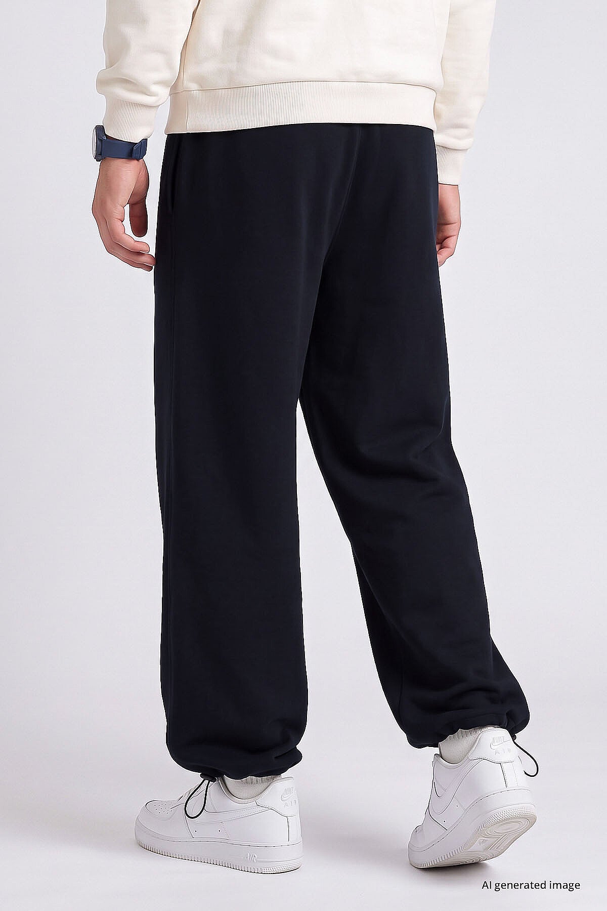 Lacivert Lastikli Erkek Baggy Eşofman Alt - 82200
