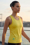 Limon Standart Fit Çapraz Sırt Detaylı Kadın Spor Atlet - 97296