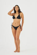 Starinci Bağlamalı Üçgen Siyah Bikini Takımı