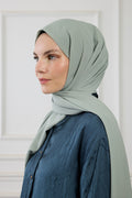 Medina Silk Shawl - Olive Shawl