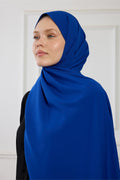 Medina Silk Shawl - Sapphire Blue