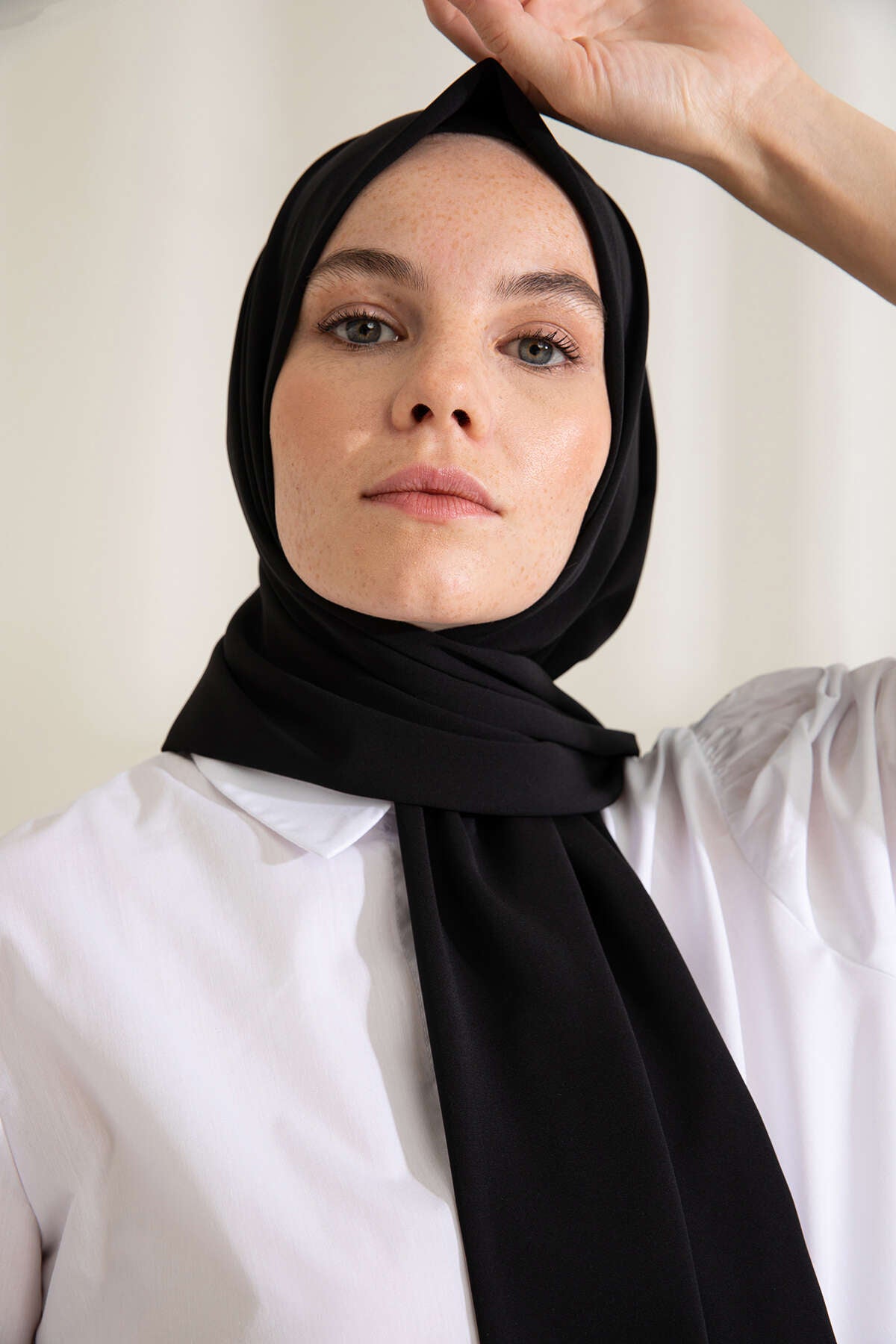 Medine İpeği Şal - Siyah