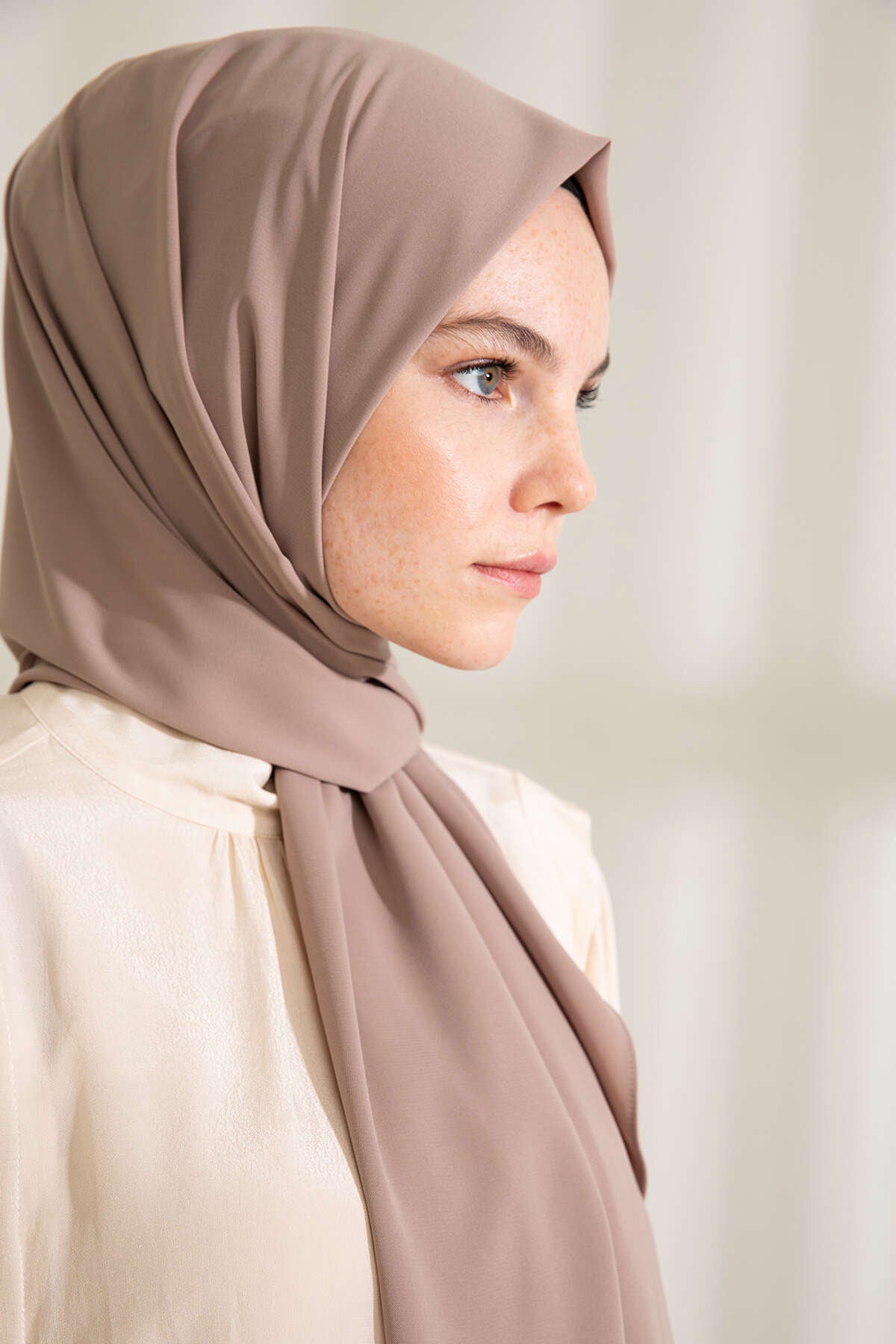 Medine İpeği Şal - Vizon