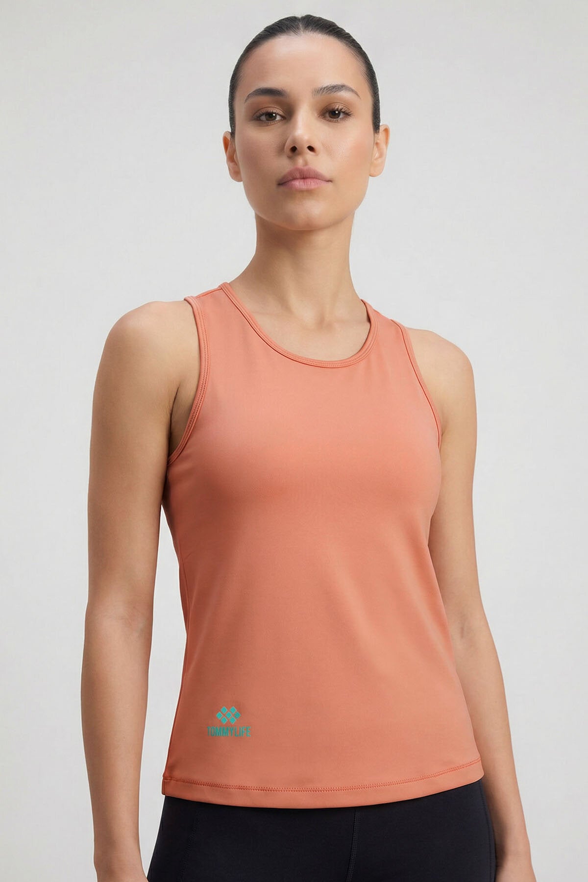 Mercan Standart Fit Çapraz Sırt Detaylı Kadın Spor Atlet - 97296