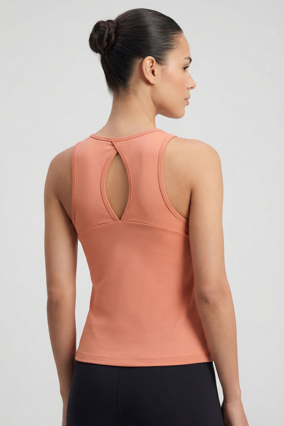 Mercan Standart Fit Çapraz Sırt Detaylı Kadın Spor Atlet - 97296