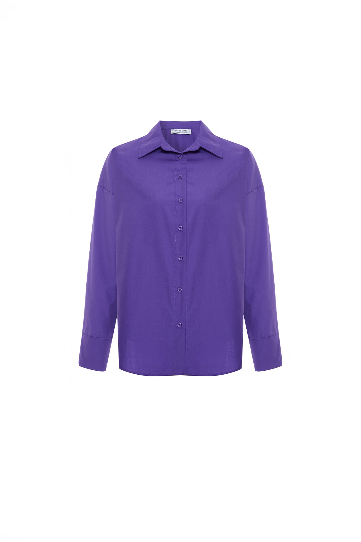 Mor Önü Düğmeli Gömlek ATE-2086