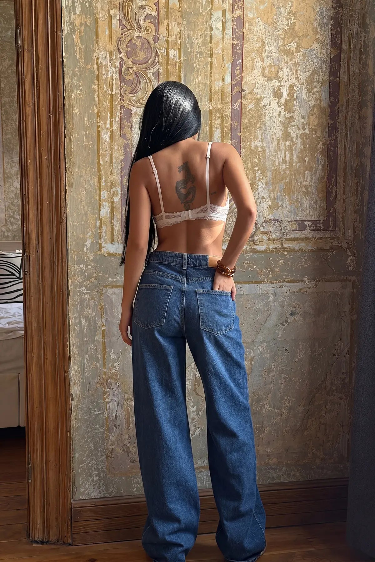 Lacivert Erosa Jean