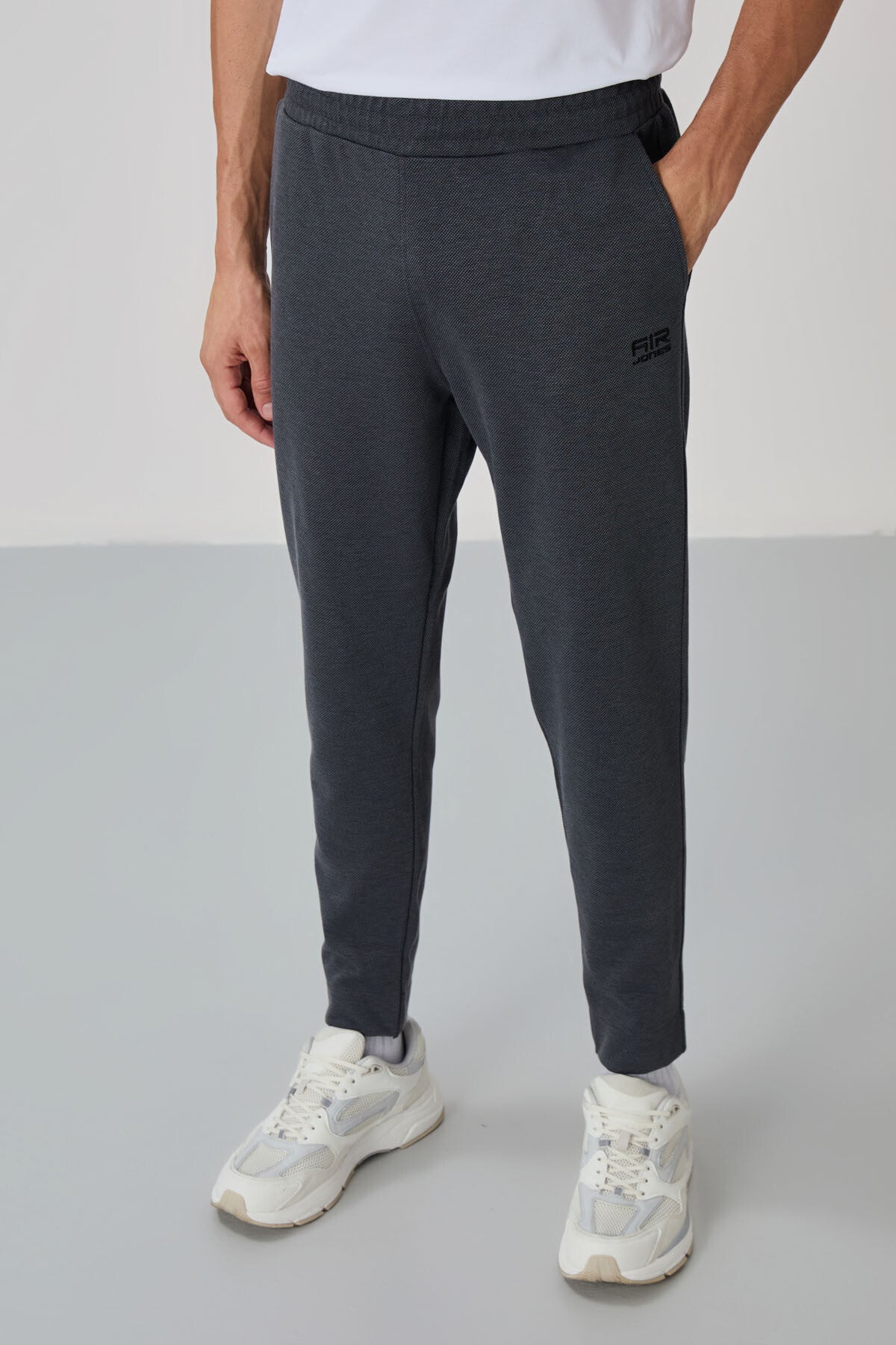 Carlos Antrasit Melanj Standart Kalıp Erkek Eşofman Takım - 85209