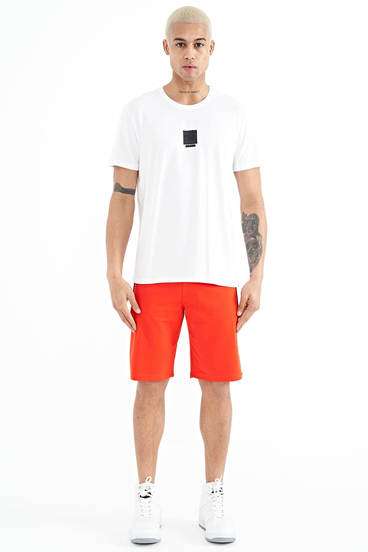 Bert Beyaz Standart Kalıp Erkek T-Shirt - 88210