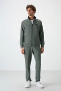 Troy Olive Standard Fit Men's Tracksuit - 85196