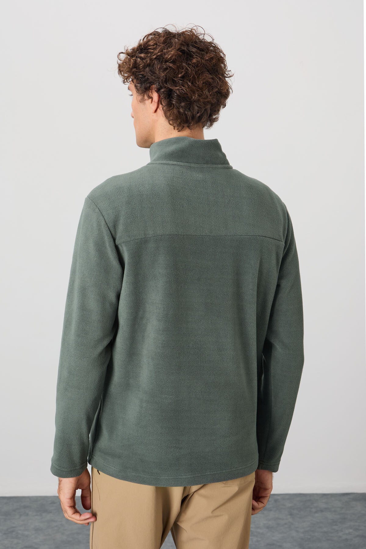 River Çağla Dik Yaka Erkek Polar Sweatshirt - 88310