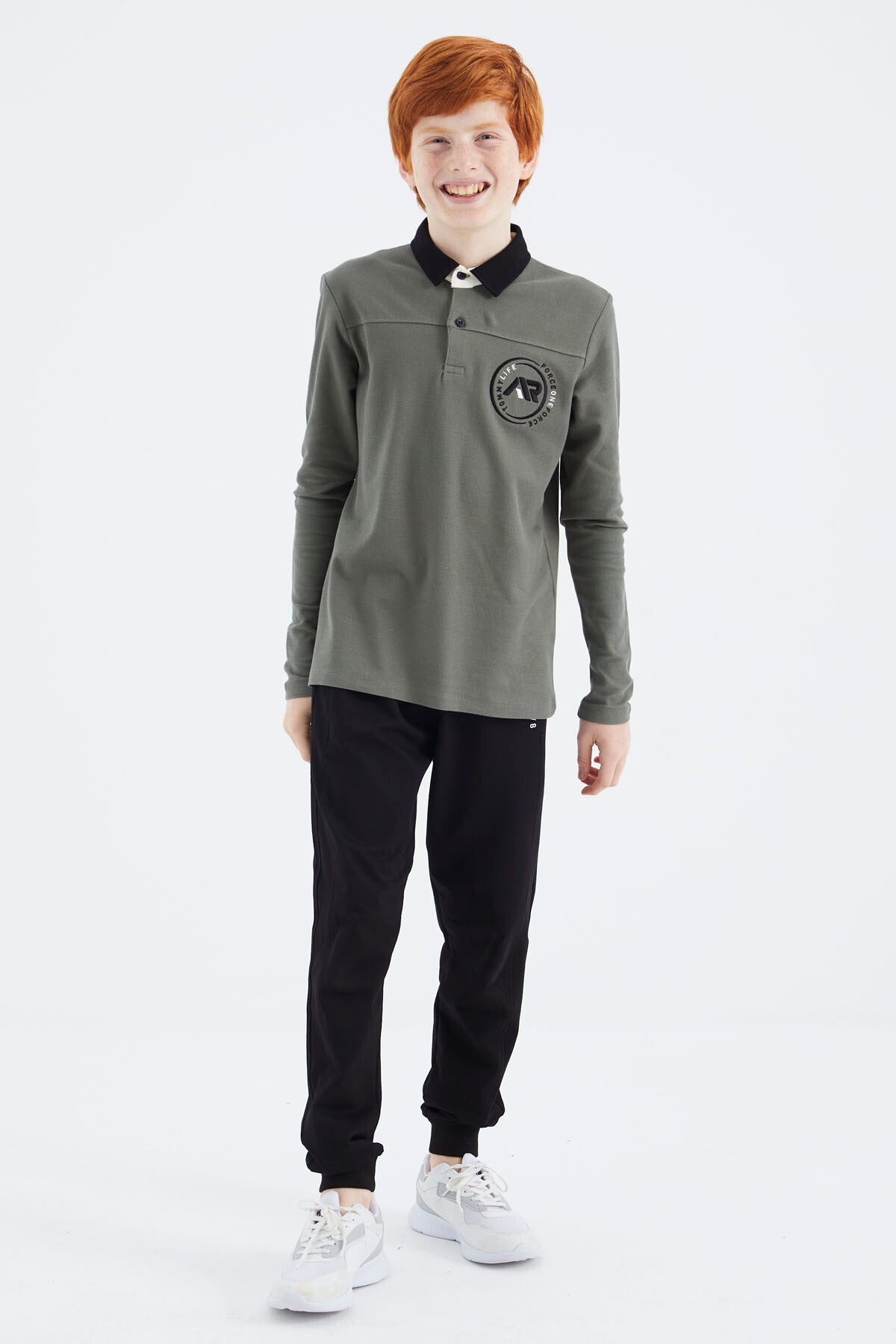 Çağla Polo Yaka Erkek Çocuk T-Shirt - 11172