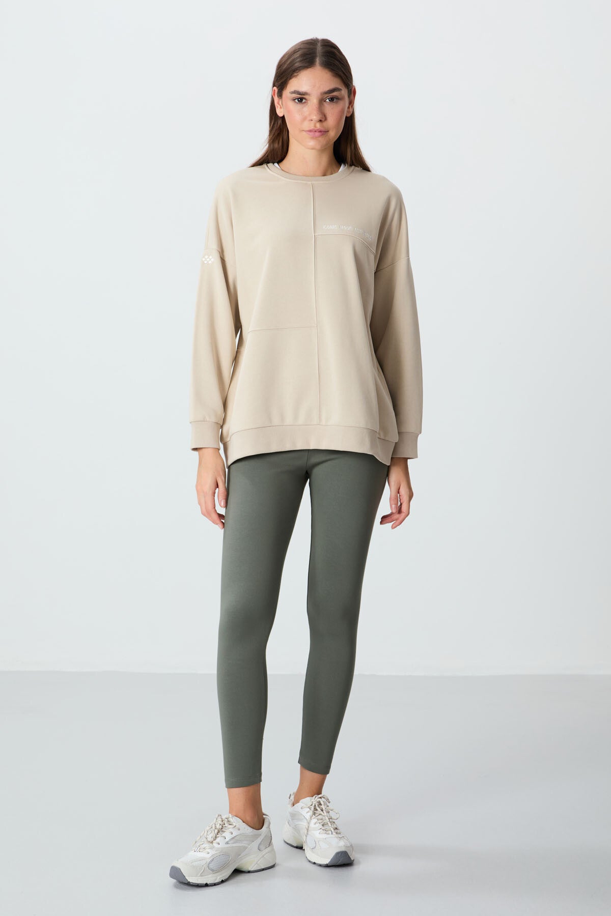 Çağla Yüksek Bel Termal Slim Fit Dar Paça Kadın Tayt - 94577