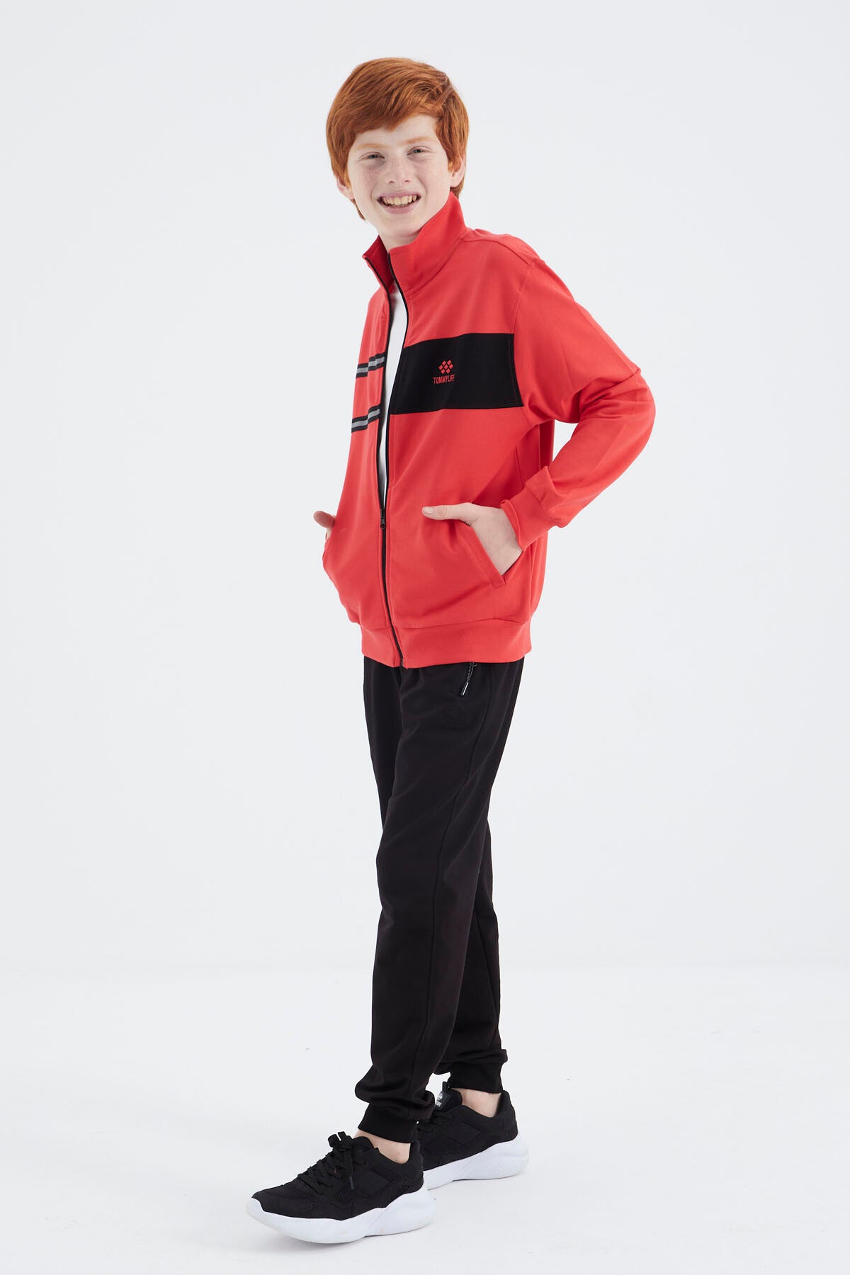 Fiesta Dik Yaka Erkek Çocuk Sweatshirt - 11183