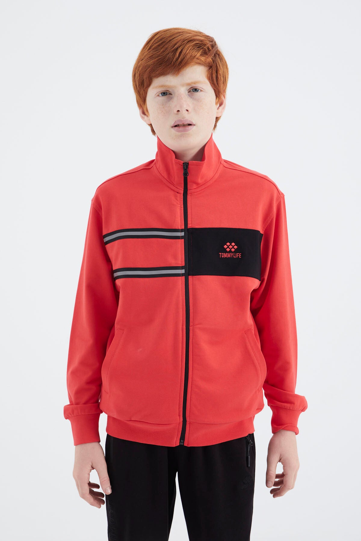 Fiesta Dik Yaka Erkek Çocuk Sweatshirt - 11183