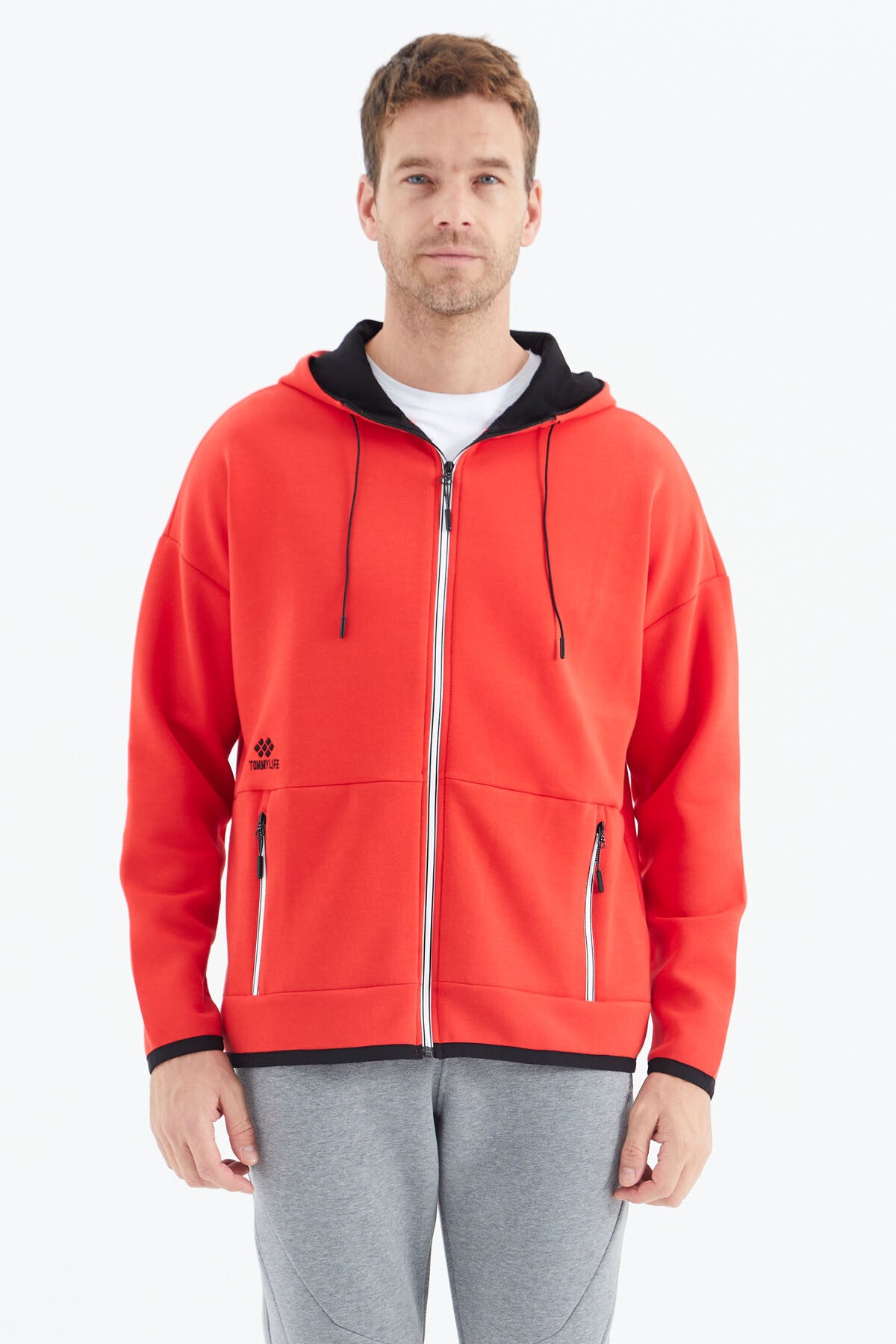 Fiesta Kapüşonlu  Gizli Cep Detaylı Erkek Sweatshirt - 88288