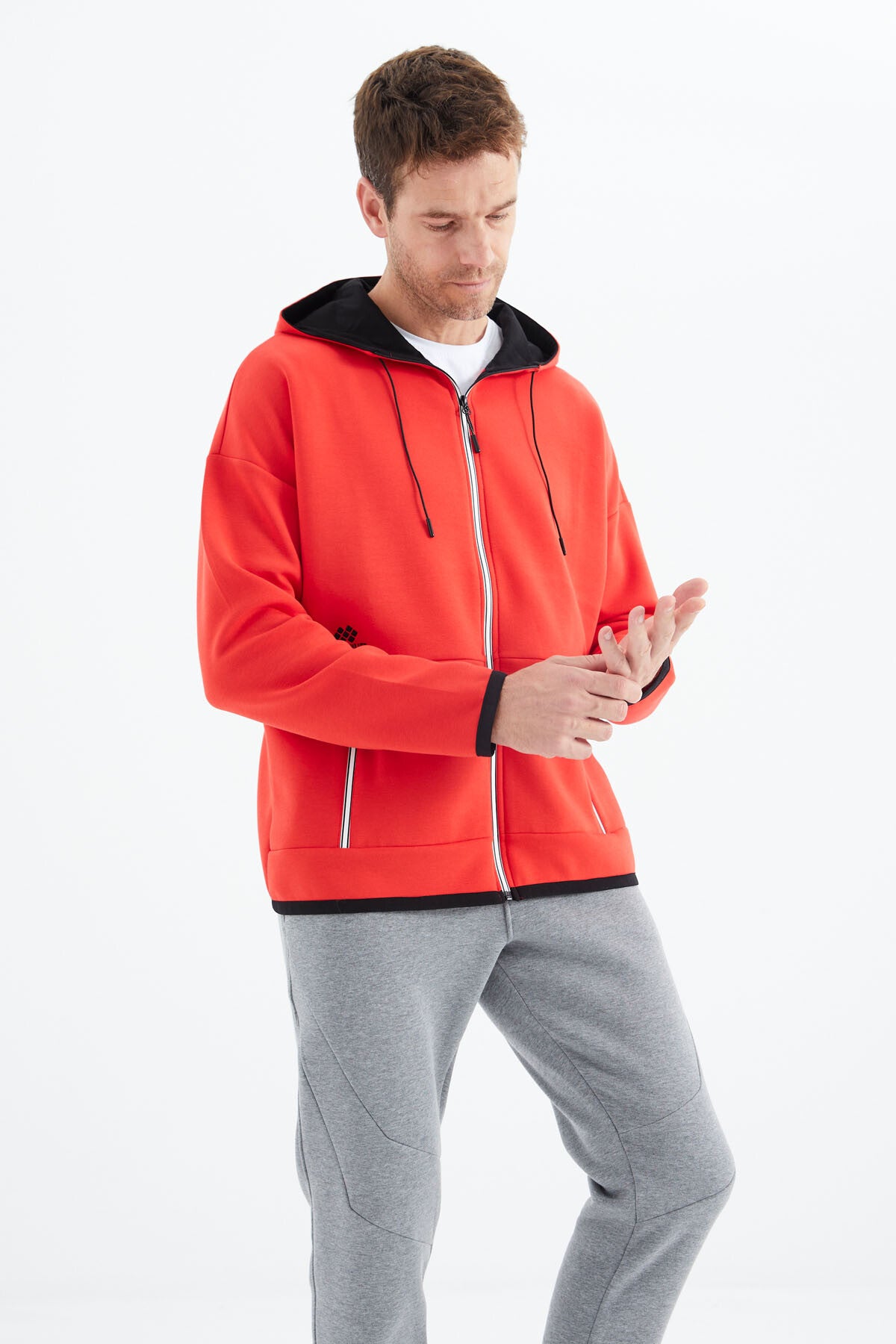 Fiesta Kapüşonlu  Gizli Cep Detaylı Erkek Sweatshirt - 88288