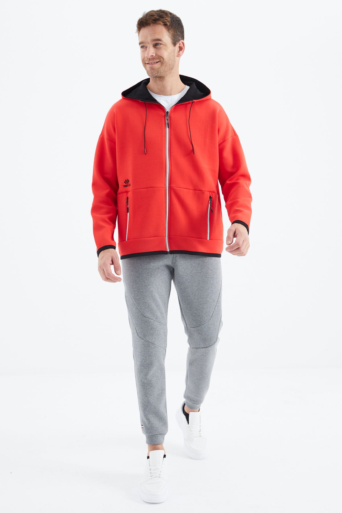 Fiesta Kapüşonlu  Gizli Cep Detaylı Erkek Sweatshirt - 88288