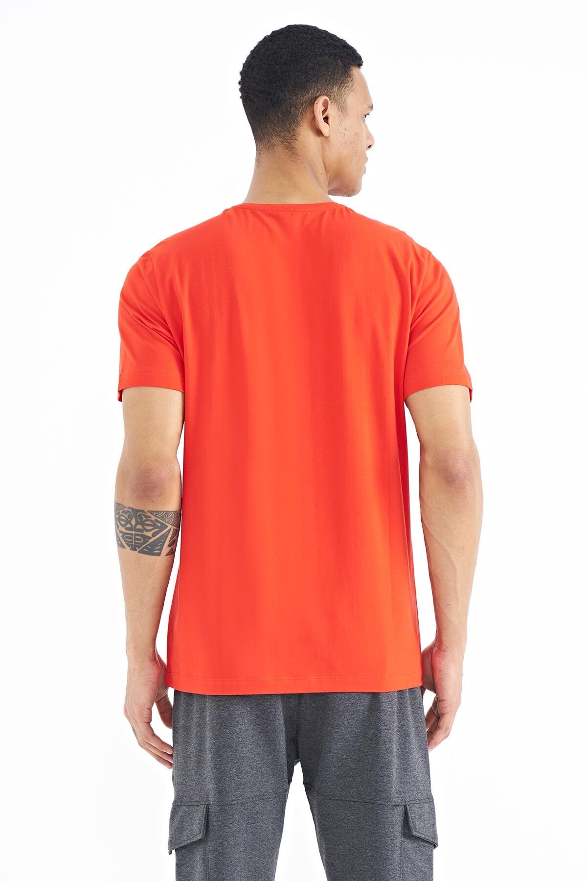 Fiesta Yazı Baskılı O Yaka Standart Kalıp Erkek T-Shirt - 88174