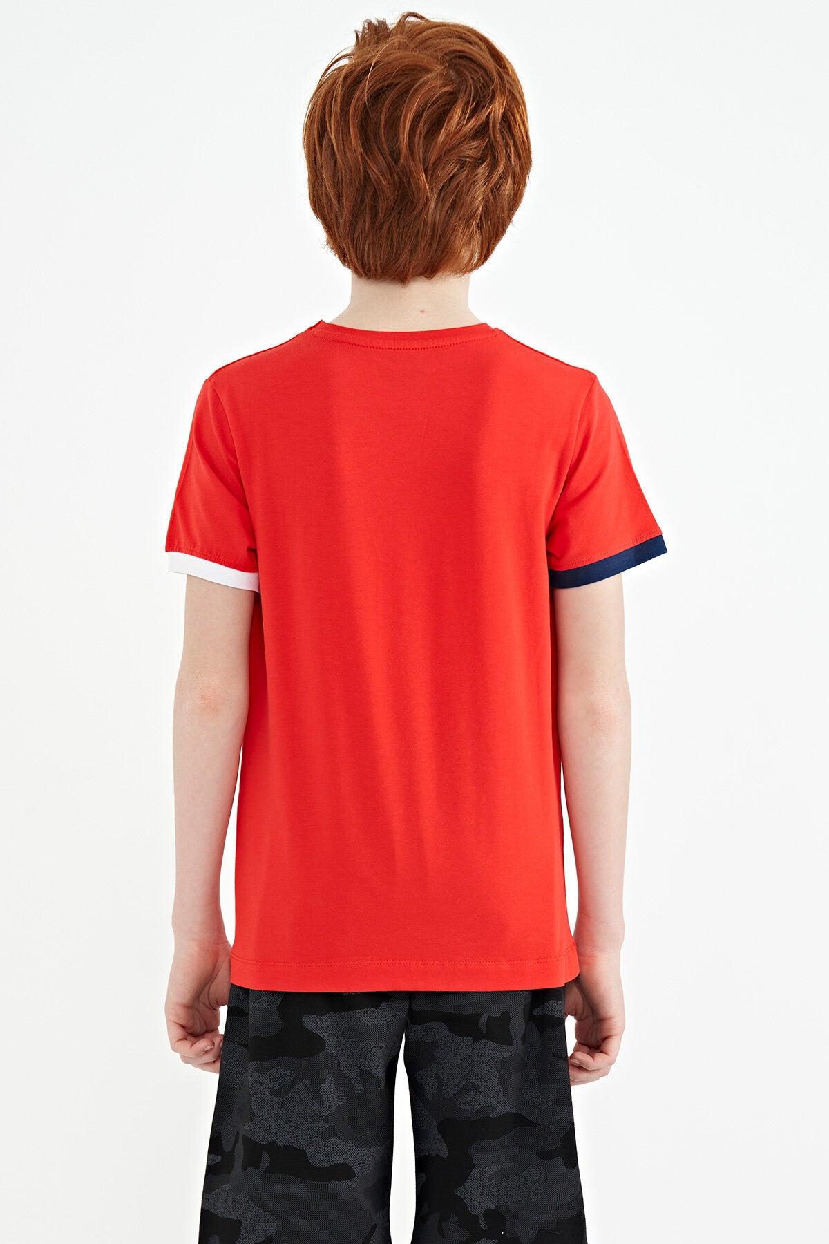 Fiesta Yazı Baskılı Standart Kalıp O Yaka Erkek  Çocuk T-Shirt - 11105