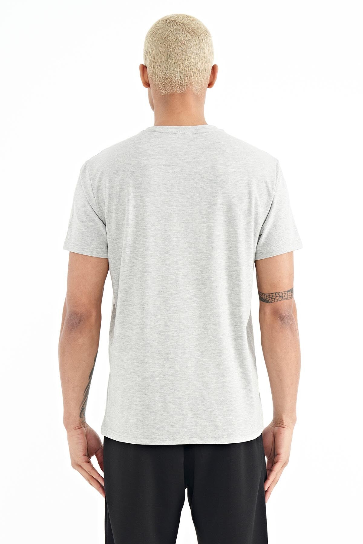 Luke Gri Melanj O Yaka Erkek T-Shirt - 88221