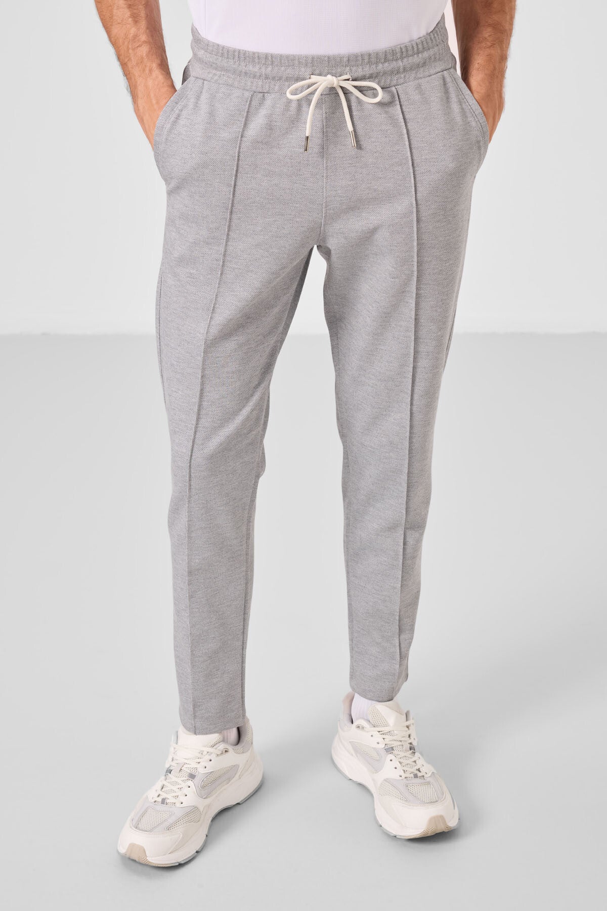 Gri Melanj Jogger Erkek Eşofman Altı - 82114