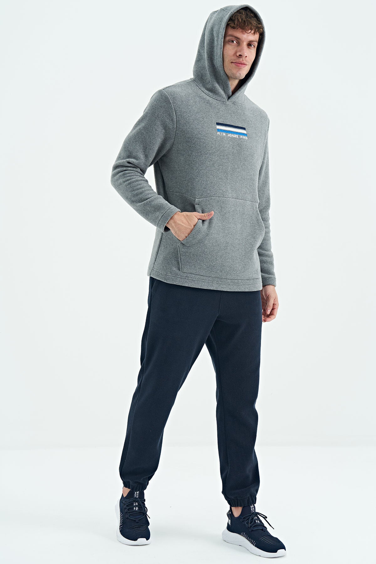 Hern Gri Melanj Erkek Polar Sweatshirt - 88301