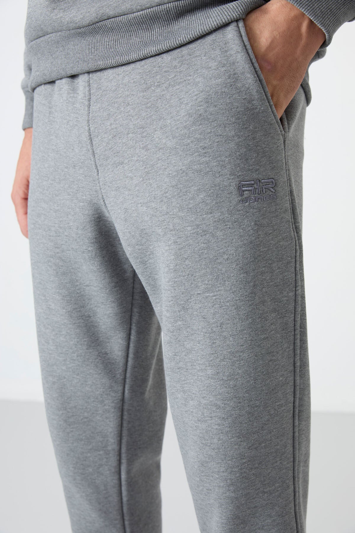 Andy Gri Melanj Şardonlu Erkek Eşofman Takım - 85190