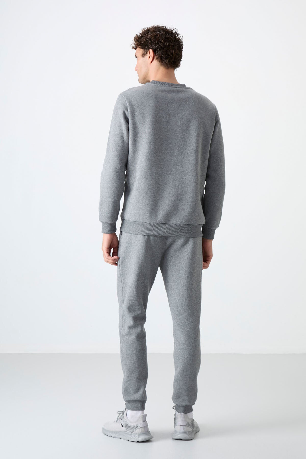 Andy Gri Melanj Şardonlu Erkek Eşofman Takım - 85190