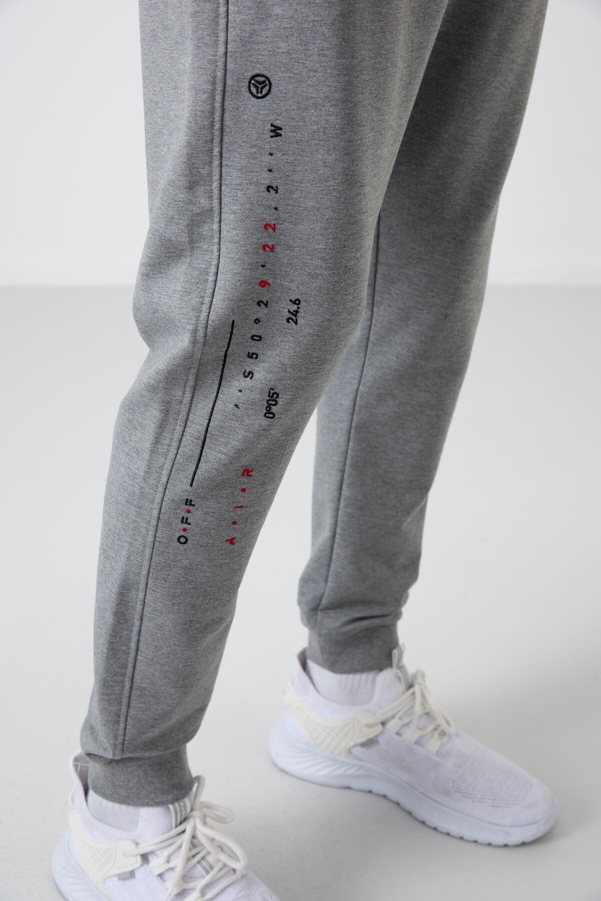 Rory Gri Melanj Jogger Erkek Eşofman Alt - 84909