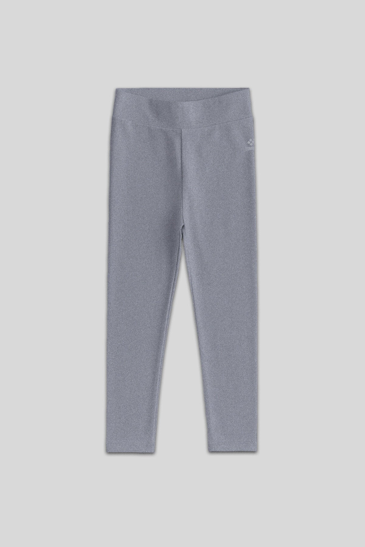 Gri Melanj Yüksek Bel Dar Paça Kız Çocuk Tayt  - 75047