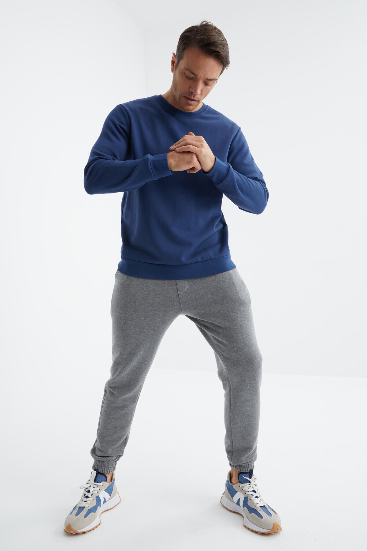 İndigo Basic O Yaka Rahat Form Erkek Sweatshirt - 88053
