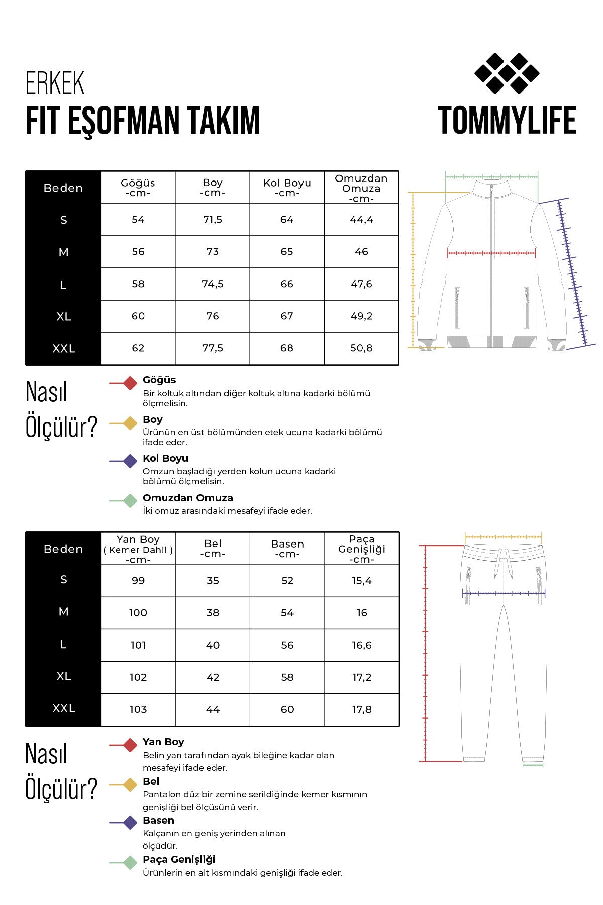 İndigo Casual O Yaka Lastik Paça Pamuklu Erkek Oversize Eşofman Takımı - 85120